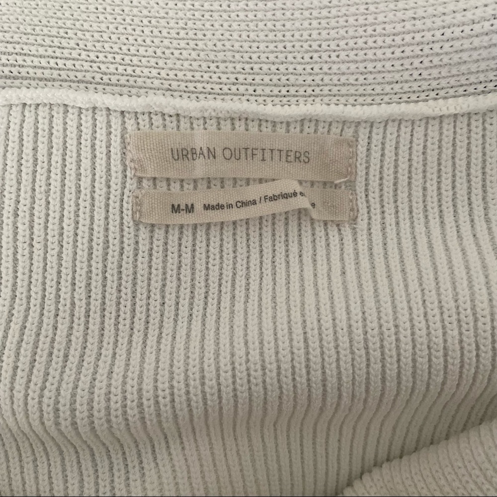 Urban Outfitters White Crop Wrap Tank Top Size M - Picture 4 of 4